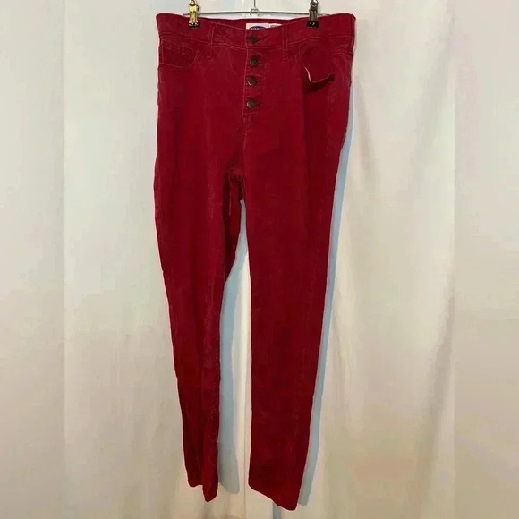 Old Navy Pants - Women’s Old Navy Rockstar Super Skinny High Rise Red Pants